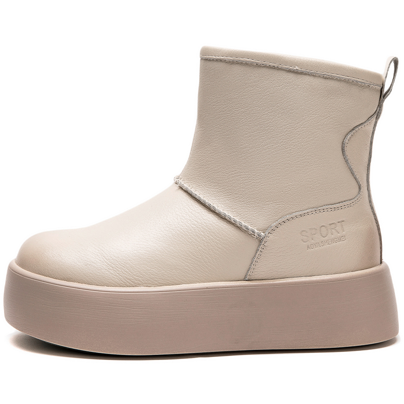 Женские теплые короткие зимние ботинки MATA, Beige