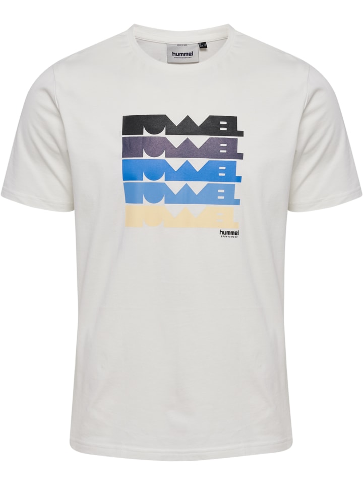 

Футболка Hummel T-Shirt S/S Hmlregular Erwachsene, цвет WHITE/BLUE