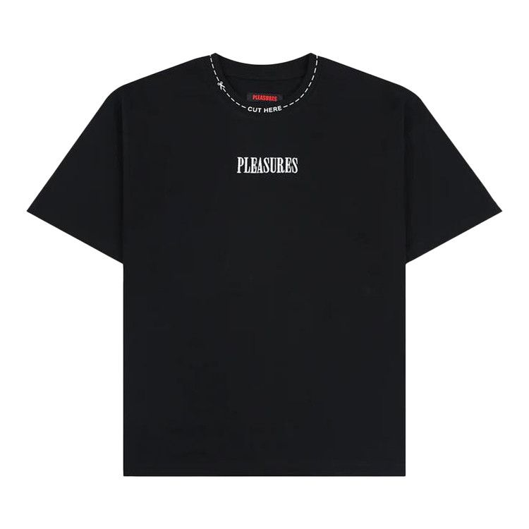 

Футболка Pleasures Cut Here Heavyweight Tee, Black