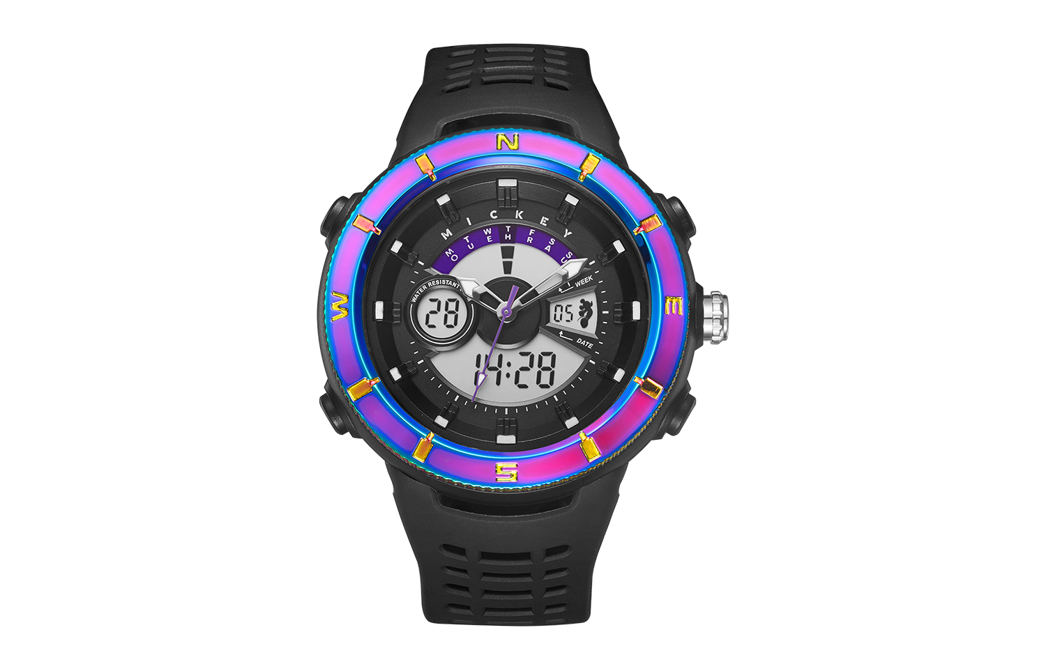 

Disney Часы Electronic Movement Silicone Strap Watch Men's Watch Gray Dial