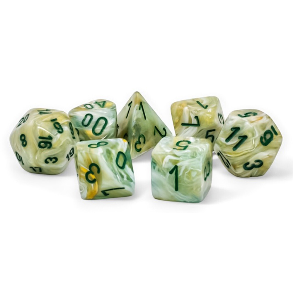 

Аксессуары Chessex Mega Hedrals: Marble - Green/Dark Green (7)