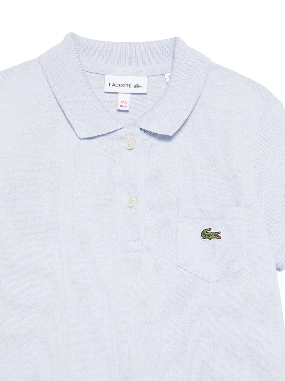 Платье-поло с воротником Lacoste Kids, синий — фото 3