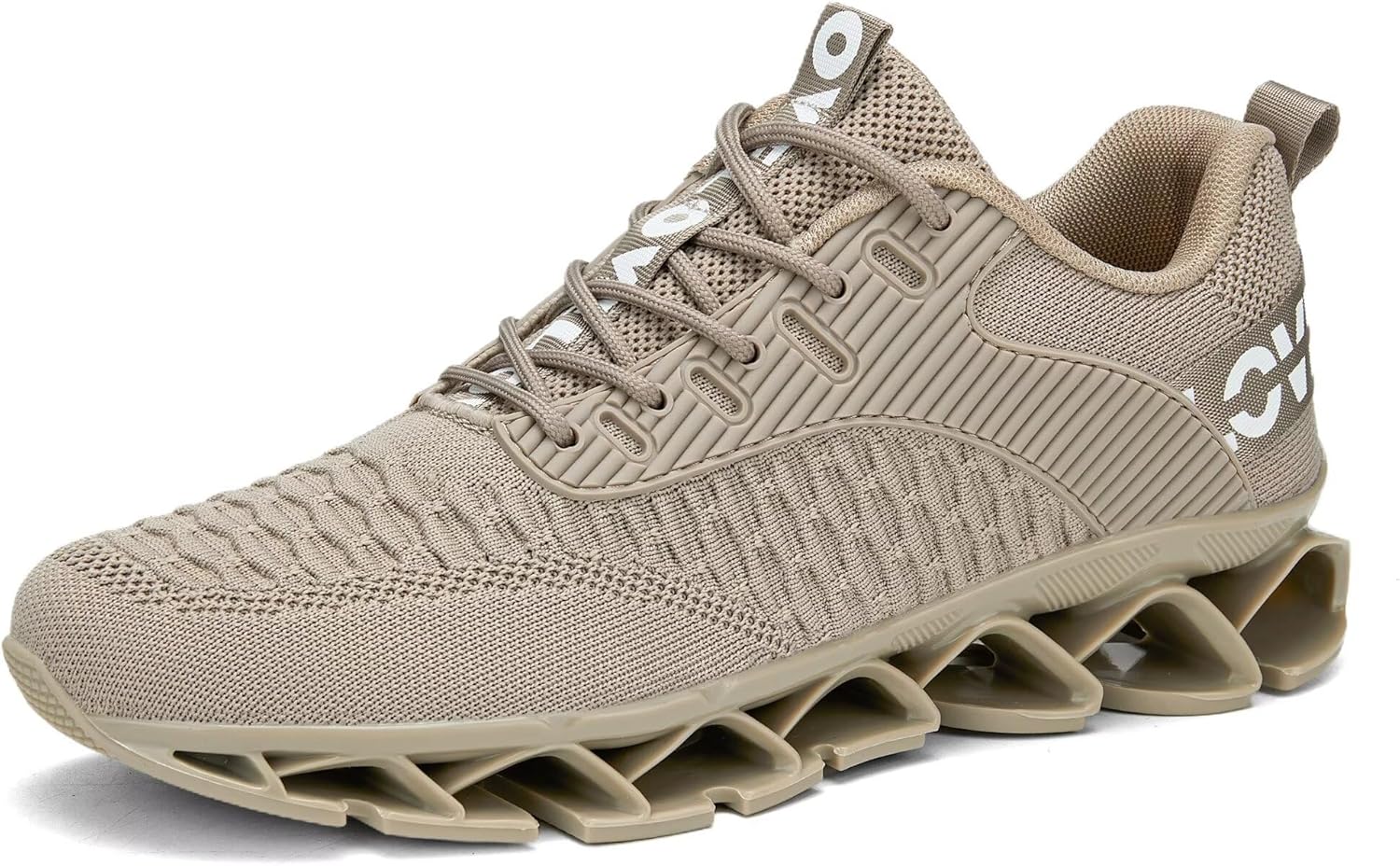 

Мужские модные кроссовки Vooncosir, дышащие сетчатые беговые кроссовки, лезвие, противоскользящая мягкая подошва, повседневная спортивная обувь для ходьбы, хаки