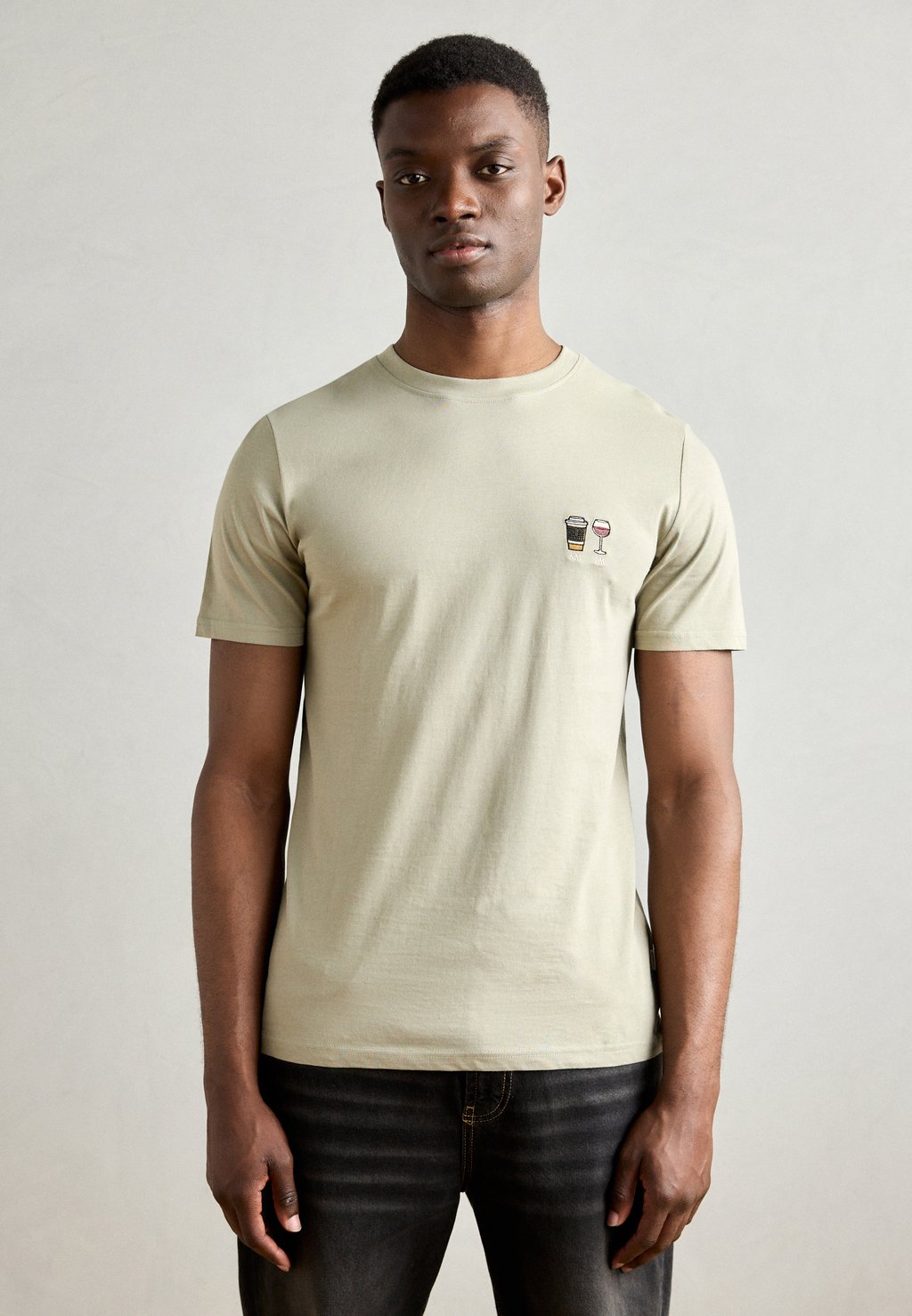 

Футболка с принтом EMBROIDERY TEE Lindbergh, светло-зеленый
