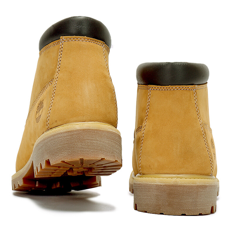Мужские уличные ботинки Timberland короткие на шнуровке, желтый — фото 4