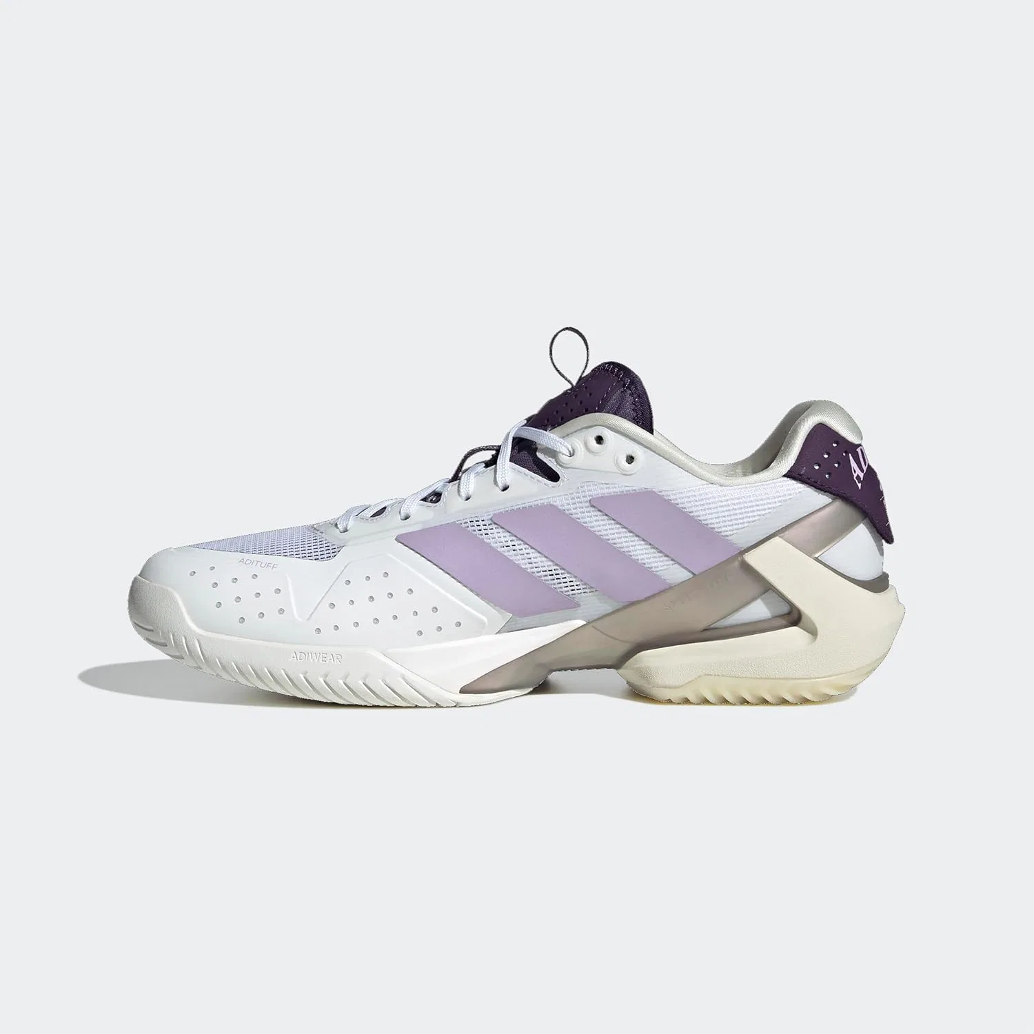 Кроссовки теннисные Adidas Adizero Ubersonic 5, White/Powder Plum/Aurora Plum