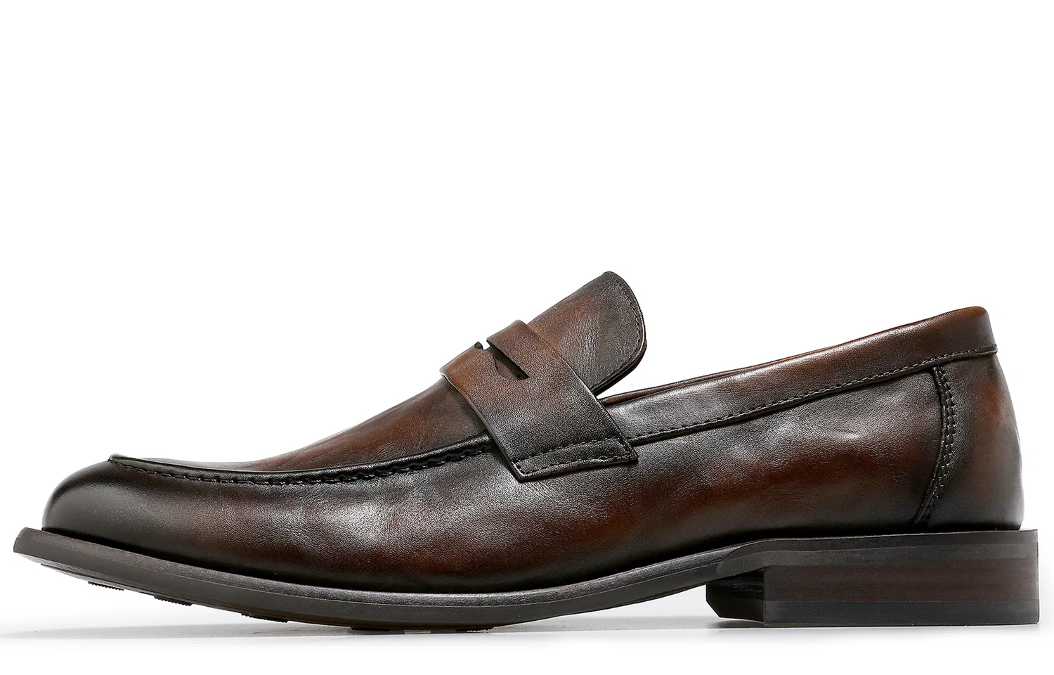 Desai Top Grain Cow Leather Men's Casual Shoes Men's Brown