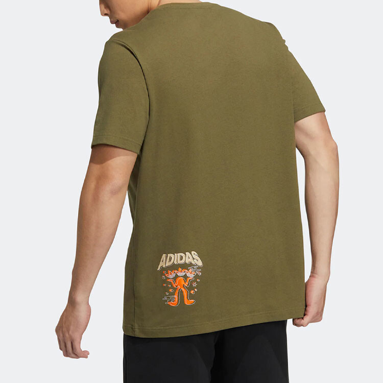 OD Trippy футболка мужская оливковая Adidas Originals, оливковый — фото 3