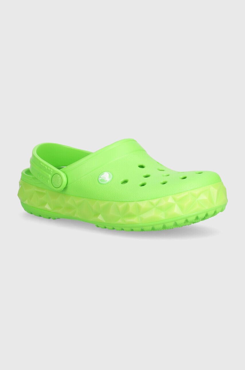 

Детские тапочки Crocs Geometric Glow Band, зеленый