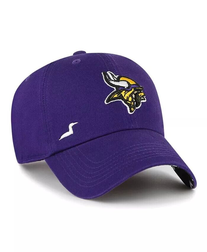 

47 Женская фиолетовая регулируемая шляпа Minnesota Vikings Confetti Icon Clean Up '47 Brand