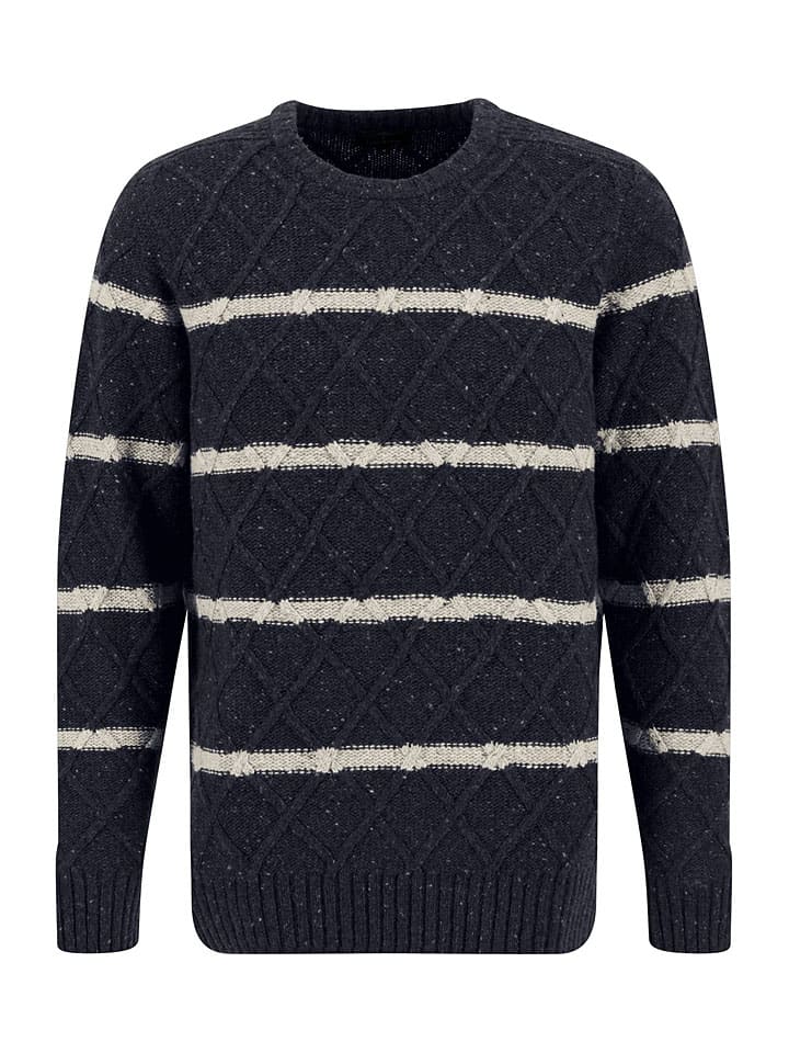 

Пуловер FYNCH-HATTON Pullover, цвет Dunkelblau/Creme
