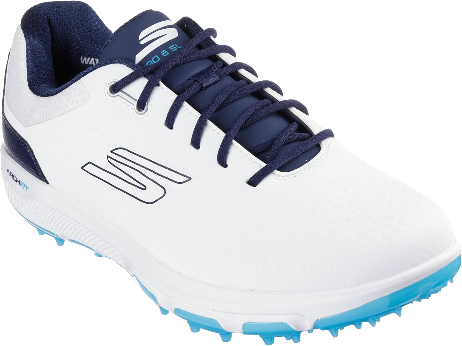 

Мужские водонепроницаемые гольф-туфли Skechers Go Golf Pro 6, белый/синий/темно-синий