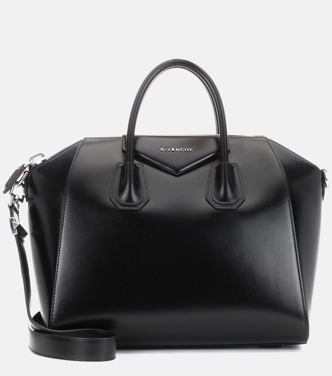 

Кожаная сумка-тоут antigona среднего размера Givenchy, черный