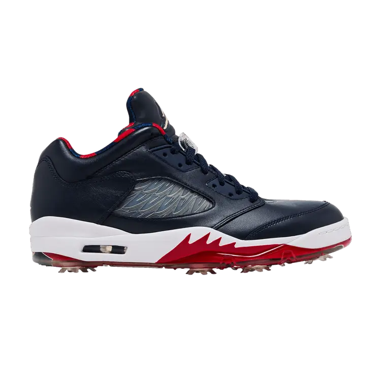 

Бутсы Air Jordan Air Jordan 5 Low Golf 'Obsidian Red', синий
