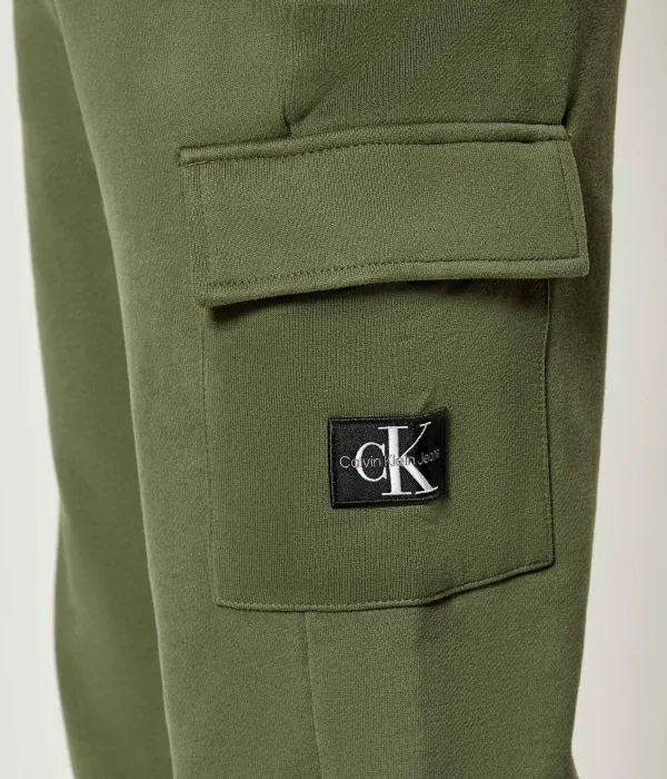 Спортивные штаны Relaxed fit Calvin Klein Jeans, зеленый — фото 4