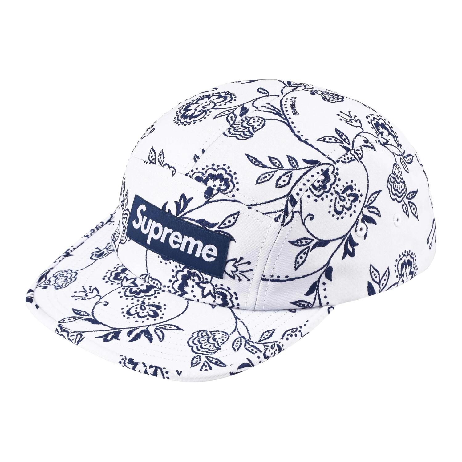 

Supreme Цветочная жаккардовая кепка, White