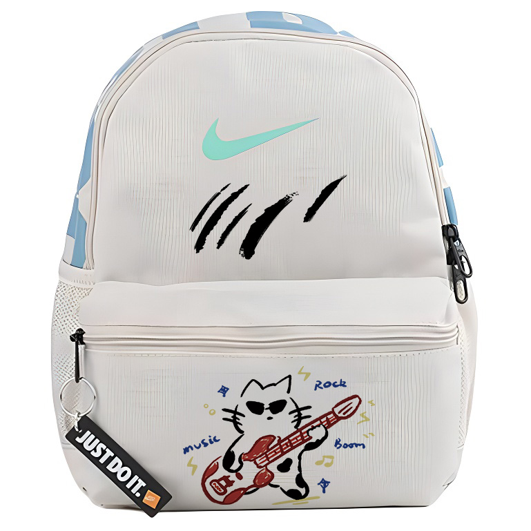 

Nike Тканевый рюкзак женский серо-белый, White Guitar Cat