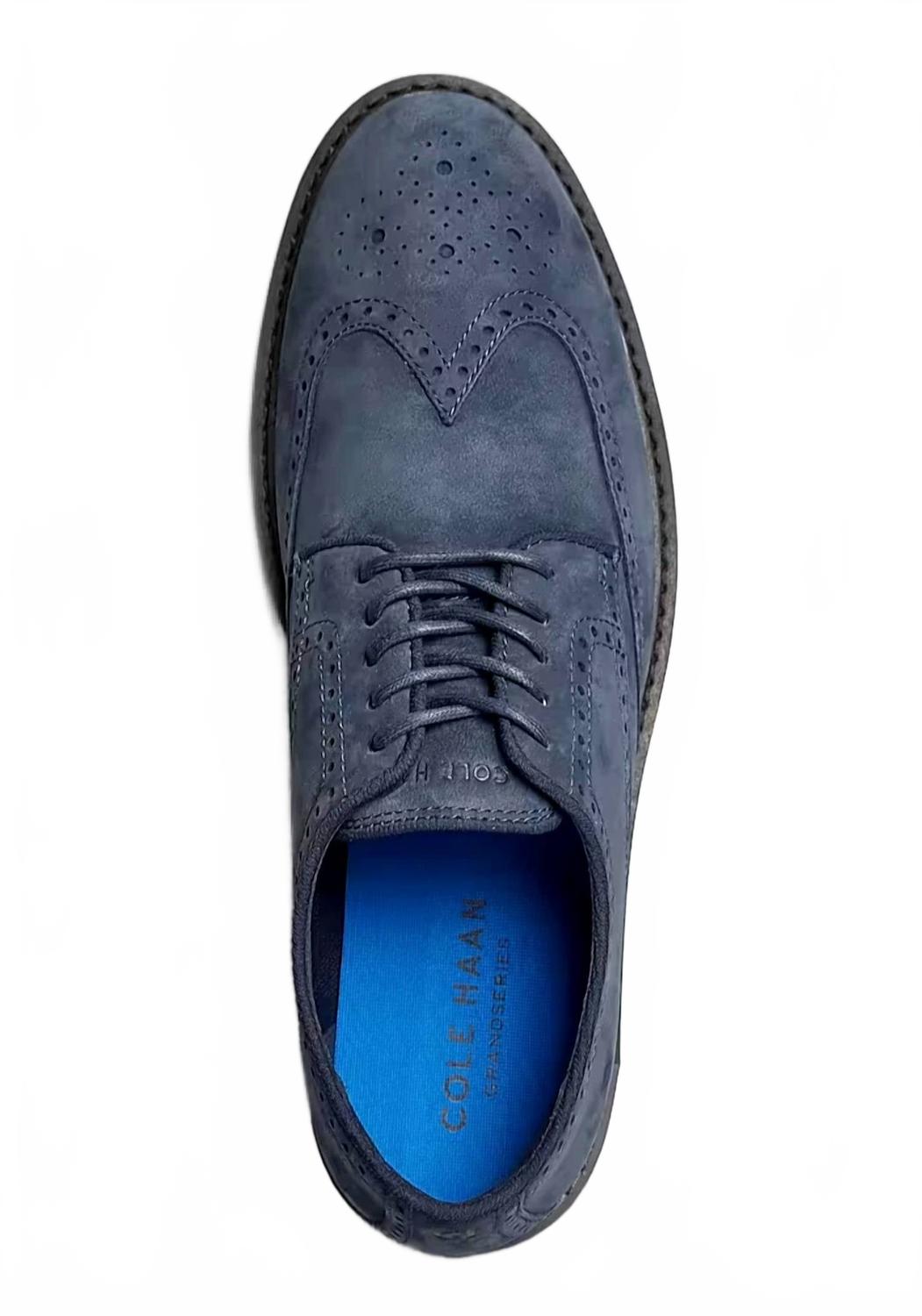Мужские оксфордские туфли Wing Go-To темно-синего цвета Cole Haan, темно-синий — фото 2