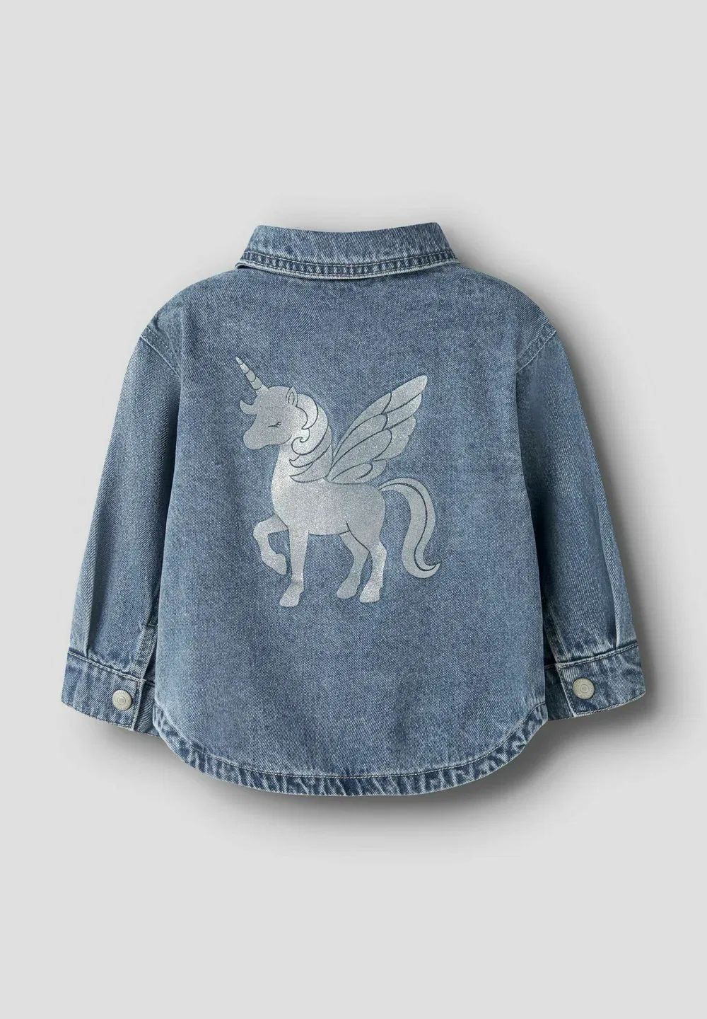 Джинсовая куртка с блестками - джинсовая куртка Name It, Medium Blue Denim — фото 4