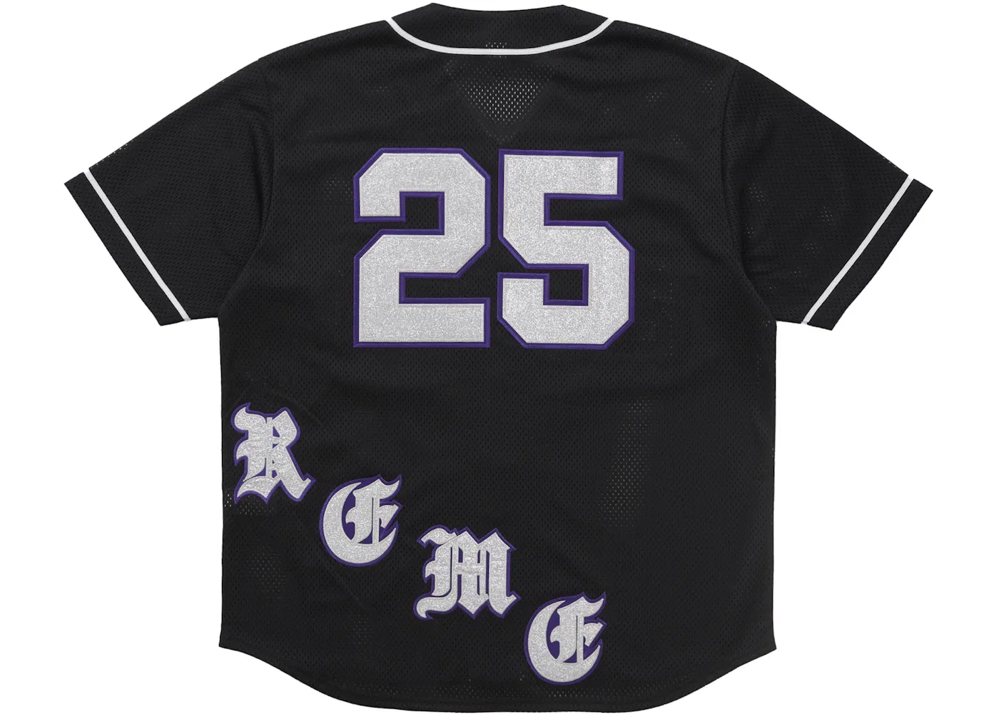 Мужская бейсбольная джерси с принтом Supreme Jersey, Black — фото 2
