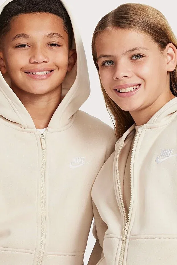 Детское худи для девочек с длинным рукавом Nike, Nude Color — фото 3
