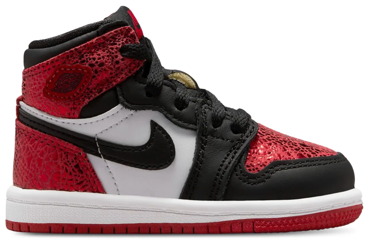 Кроссовки для девочек Jordan Retro 1 HI OG Remastered, цвет Varsity Red/Black