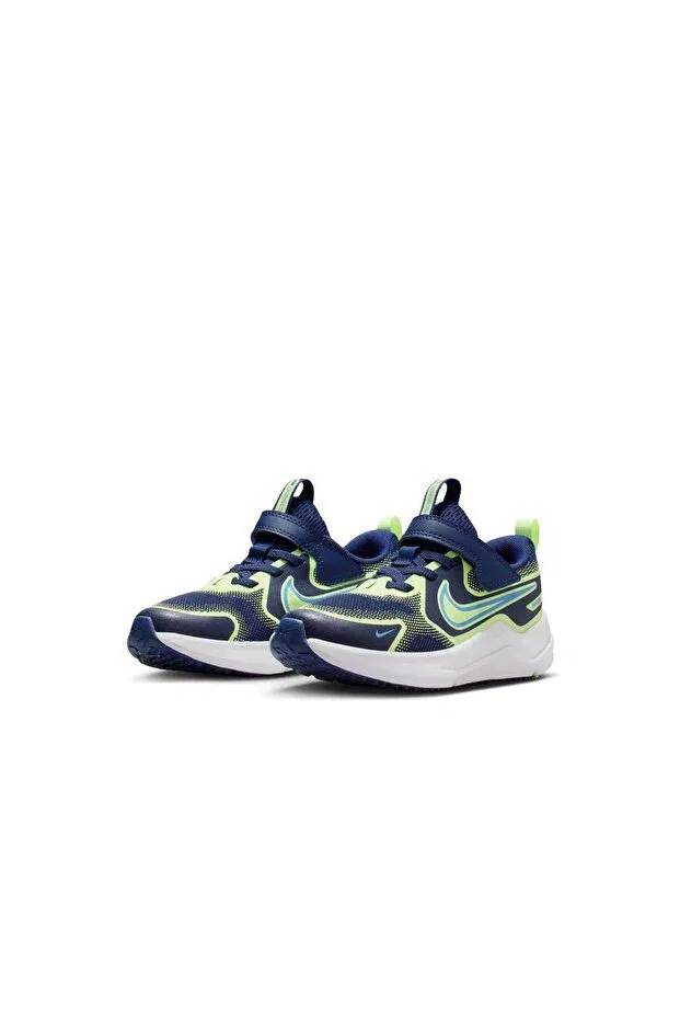 Детские кроссовки для девочек беговые Nike, Blue Void/Univ Blue-Barely Volt — фото 2
