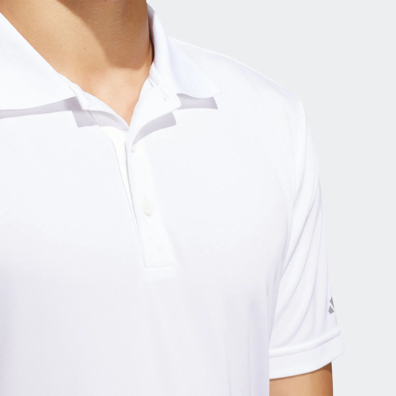 Мужское поло для гольфа с приталенным кроем Adidas Performance, White — фото 4