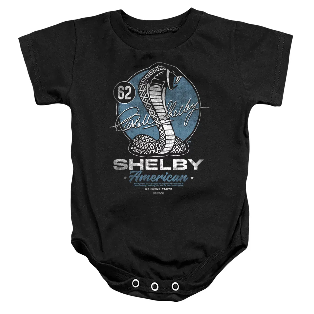 Детский боди с коротким рукавом Shelby, Black