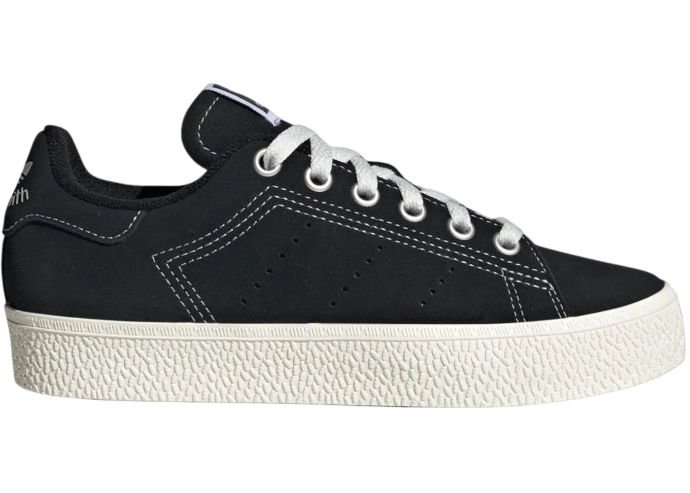 Детские кроссовки с перфорацией Adidas Stan Smith CS, Core Black Core White Gum