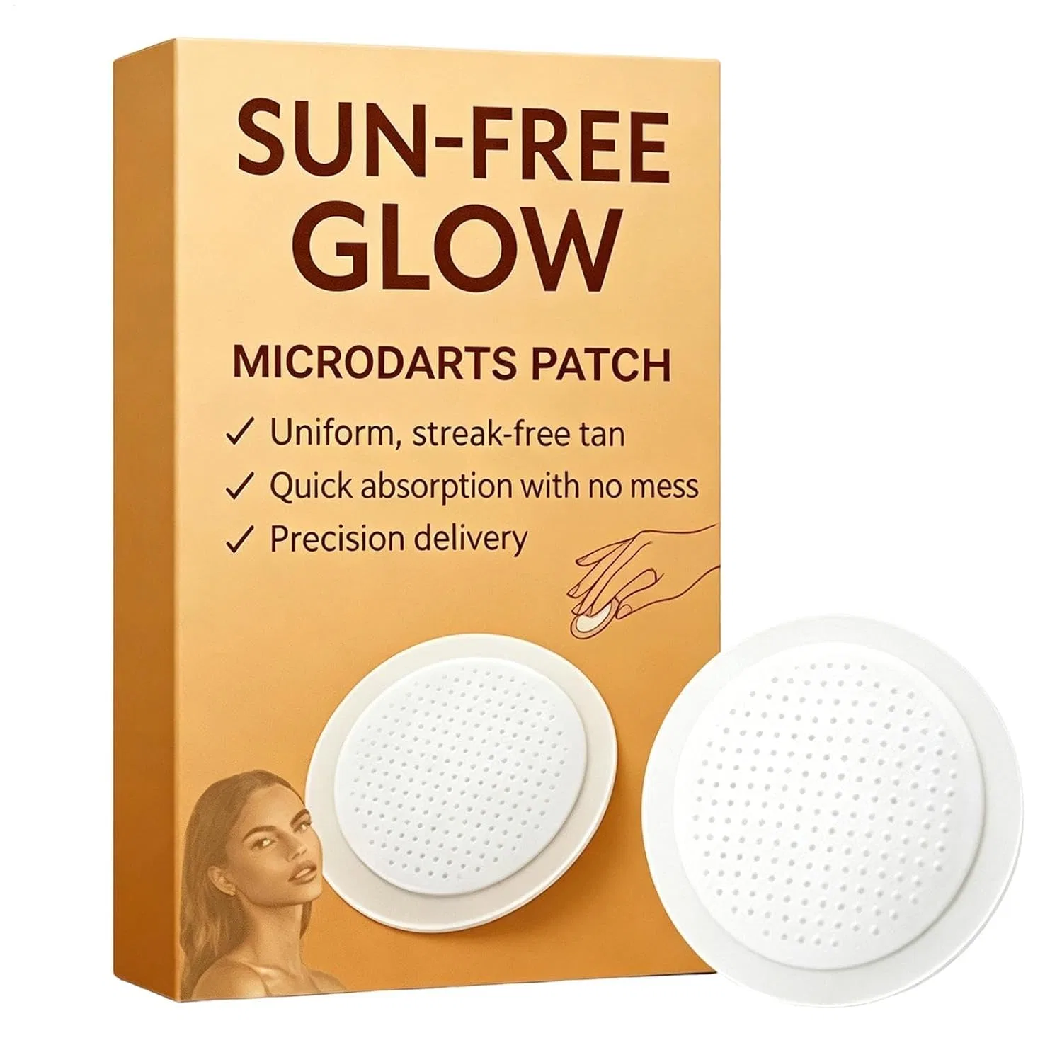 Патч для загара, Tanning Microneedle Patch, 1 шт Generisch