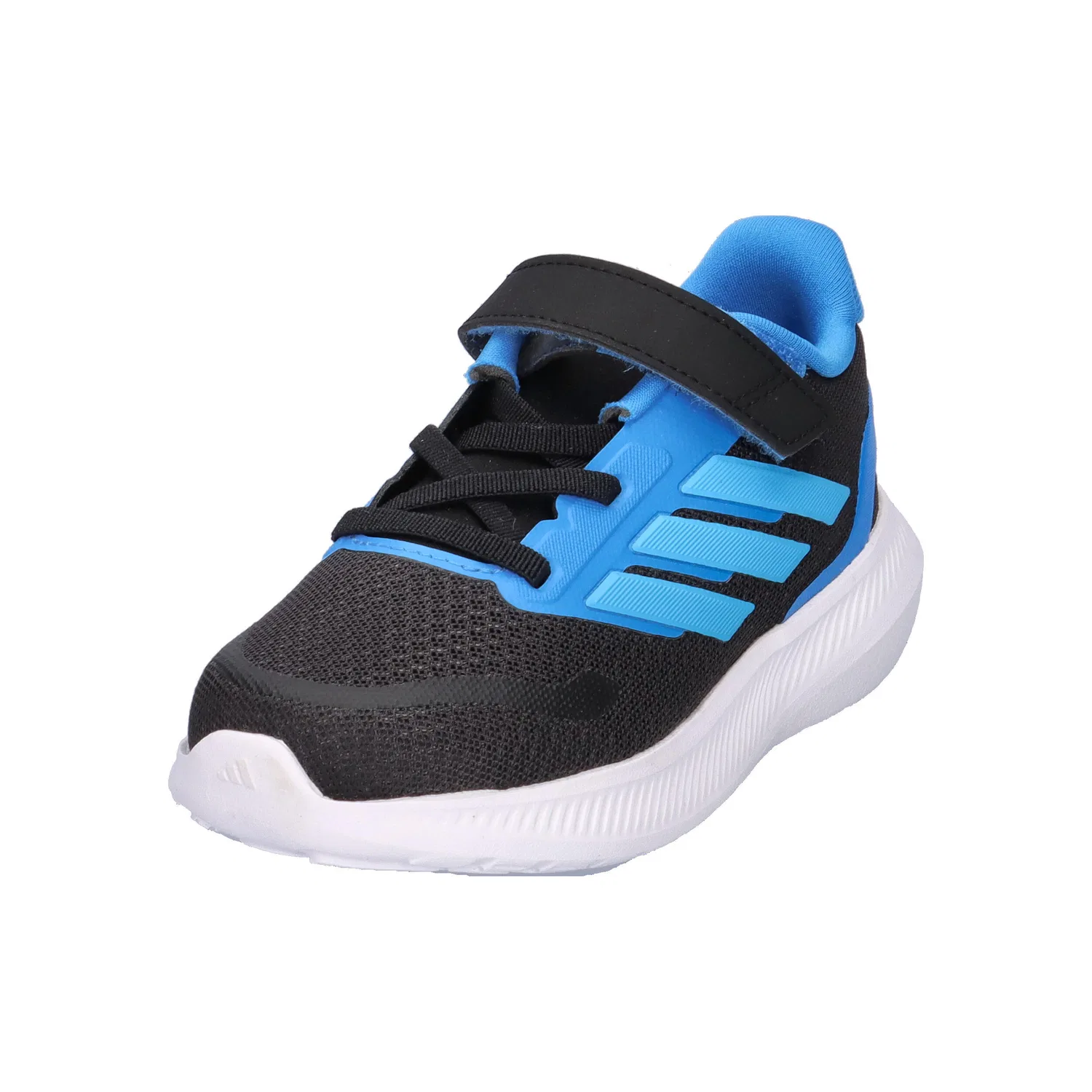 Детские беговые кроссовки с технологией Cloudfoam Runfalcon 5 Adidas, Schwarz Konigsblau Pastellblau — фото 4