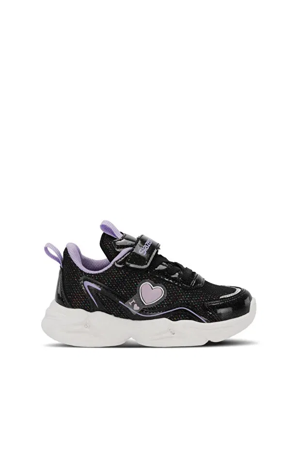 Детские туфли для девочек с коротким каблуком Slazenger, Black / Purple