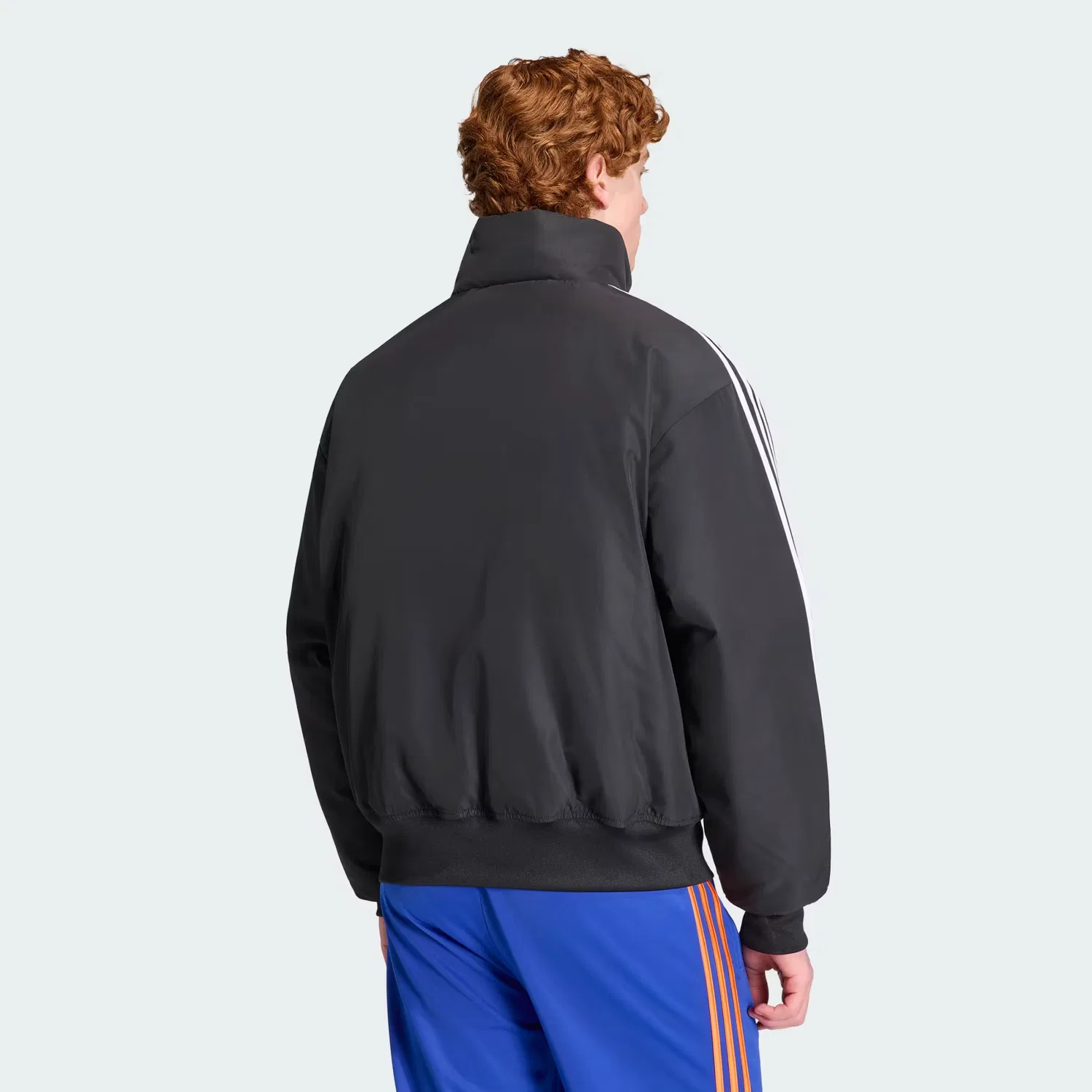 Мужская куртка на молнии с воротником-стойкой Firebird Adidas Originals, черный — фото 2