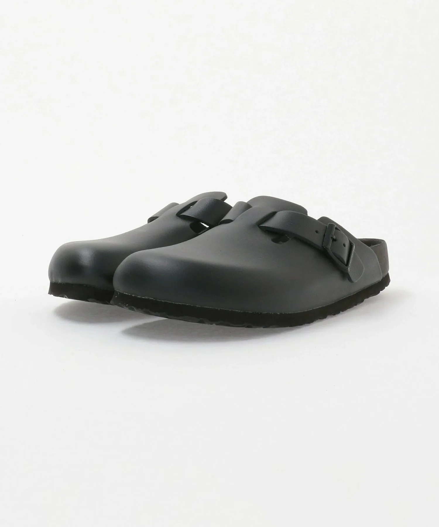 Кожаные сандалии BIRKENSTOCK Boston United Arrows, Black — фото 2