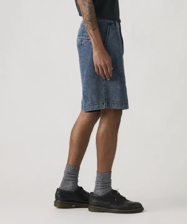 Шорты плиссированные свободные, Levi'S, черный — фото 2