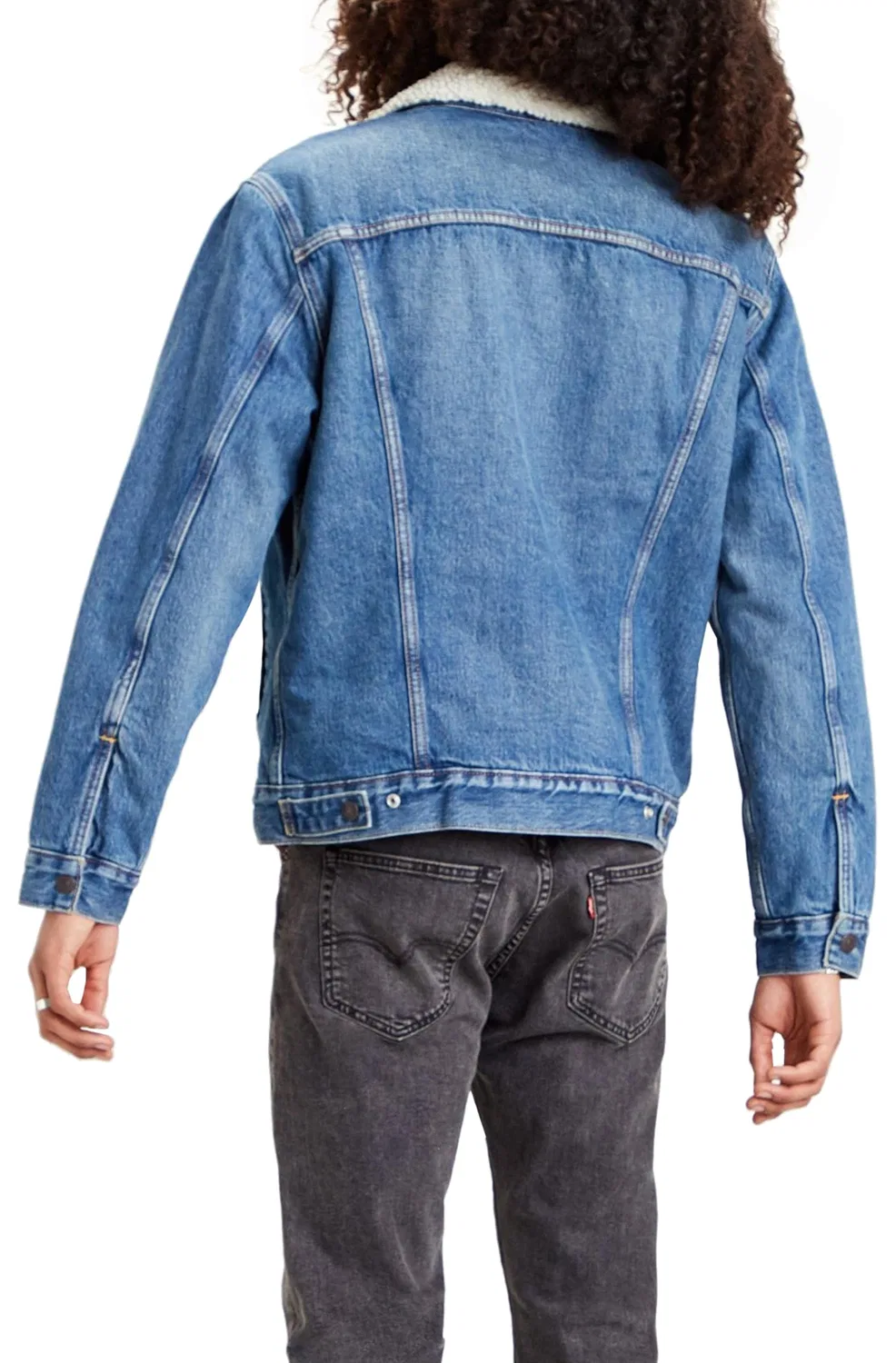 Мужская куртка-джинсовка с флисовой подкладкой Type 3 Levi's, blue — фото 3