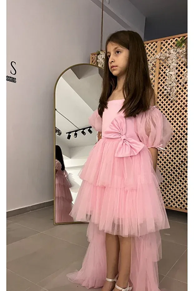 Детское платье для девочек без рукавов Basics Ikrabutikbursa, Pink — фото 2