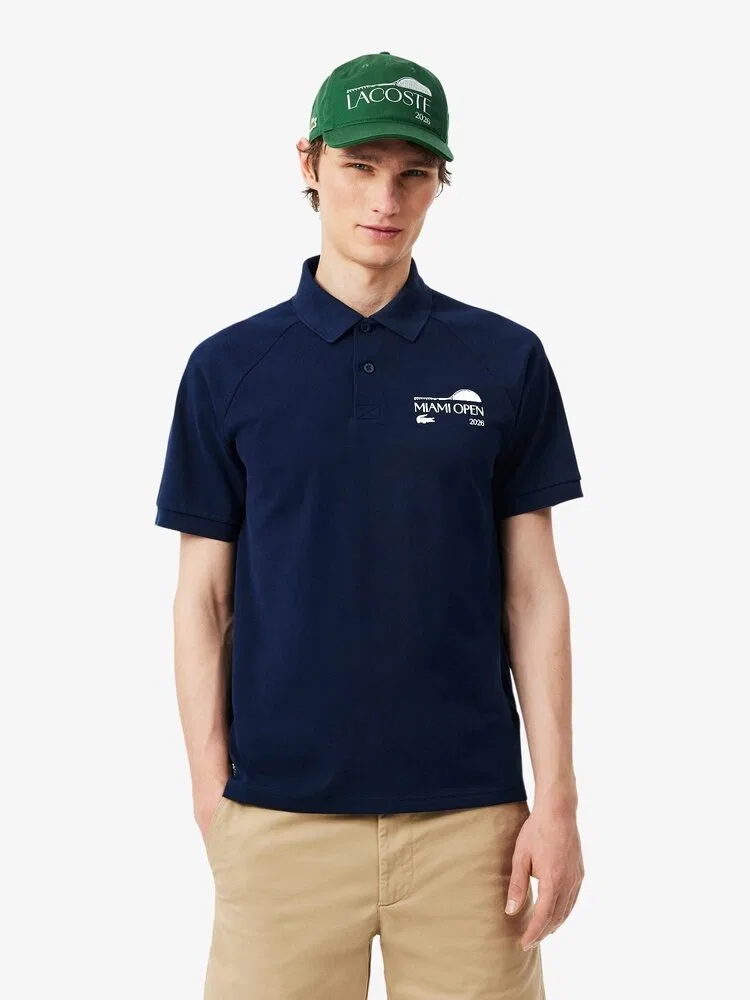Футболка поло Miami Open реглан LACOSTE, Navy