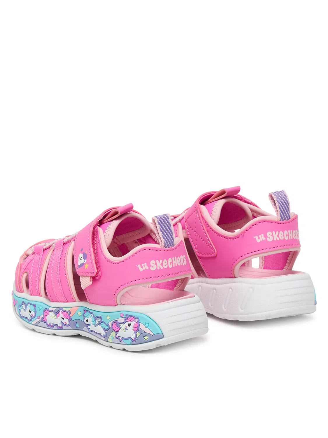 Сандалии для девочки Play Scene Splash Cute Crew Skechers, розовый — фото 3