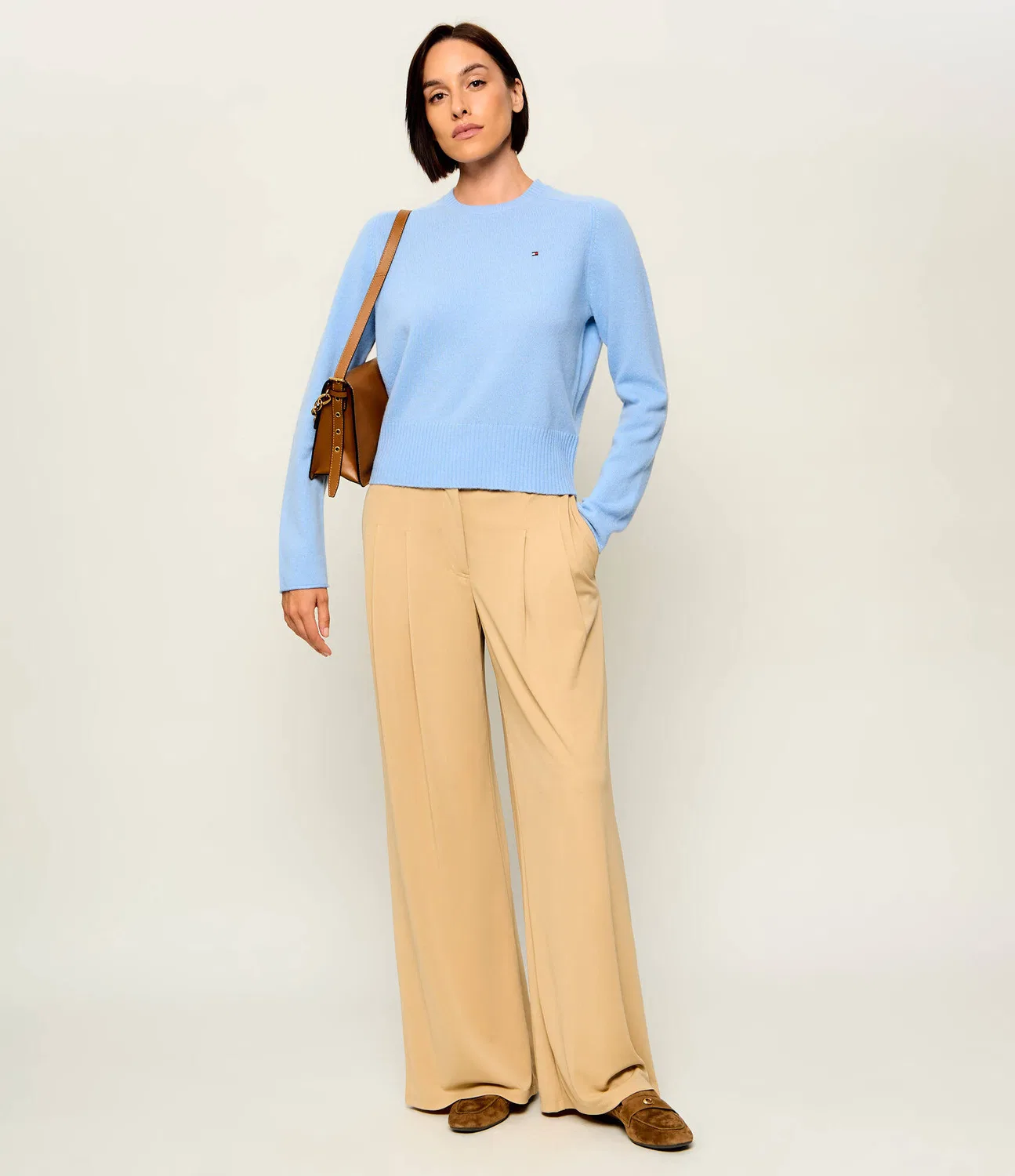 Свитер из шерсти с круглым вырезом Tommy Hilfiger, Azzurro — фото 2