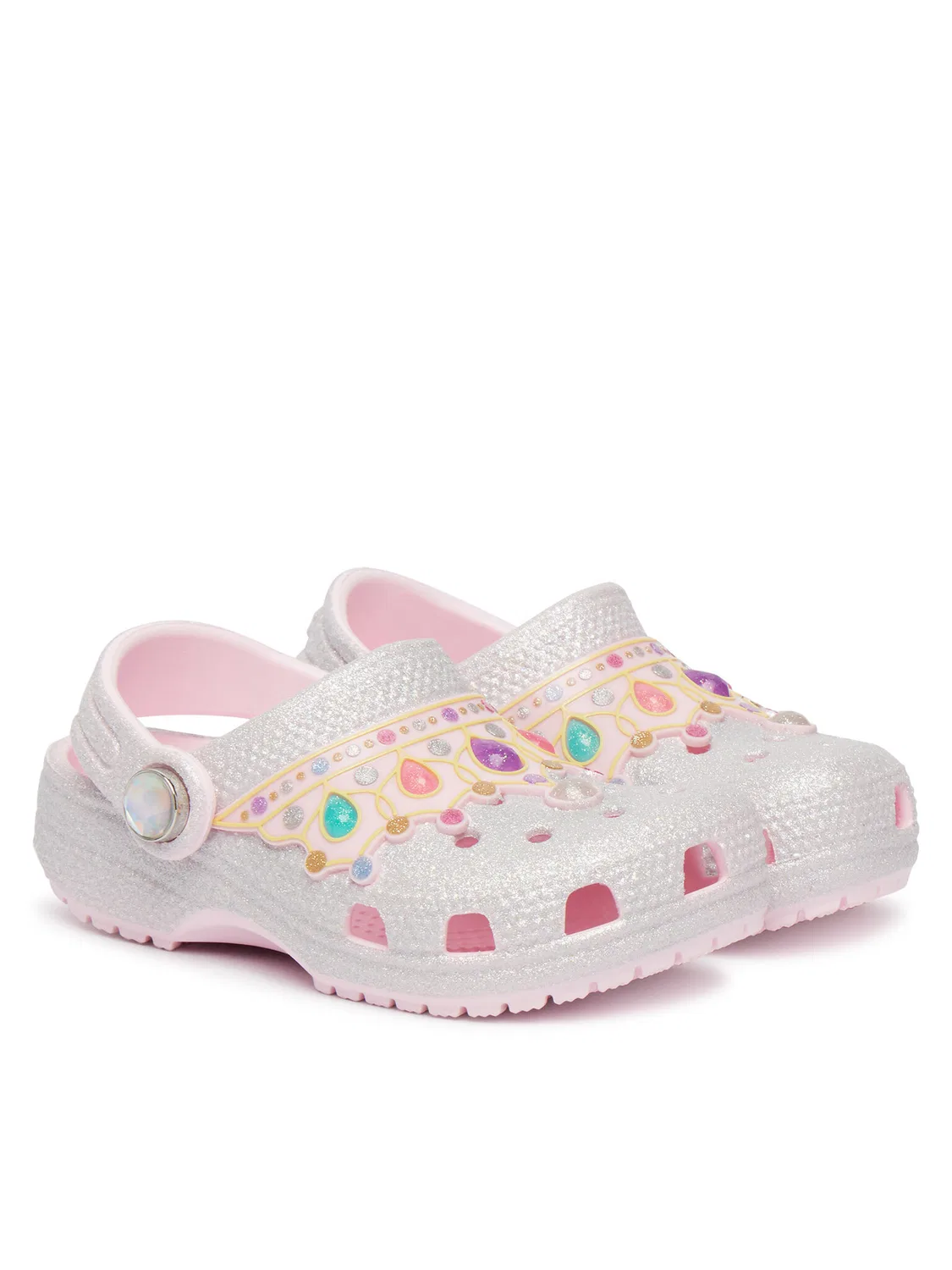 Шлепанцы для девочки Toddler Princess Clog Crocs, розовый — фото 2