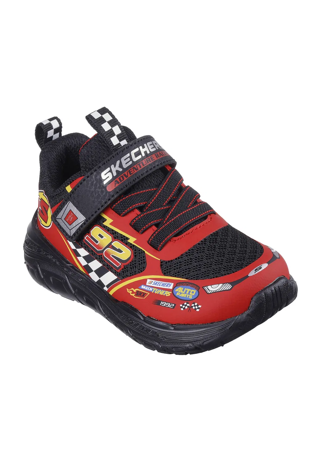 Детские кроссовки для мальчиков с принтом SKECH TRACKS Skechers, Schwarz Rot