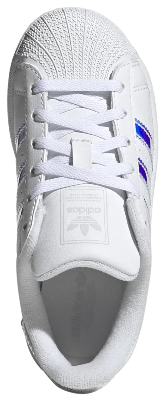Кроссовки для девочек Superstar II Adidas, цвет White/Multi — фото 4