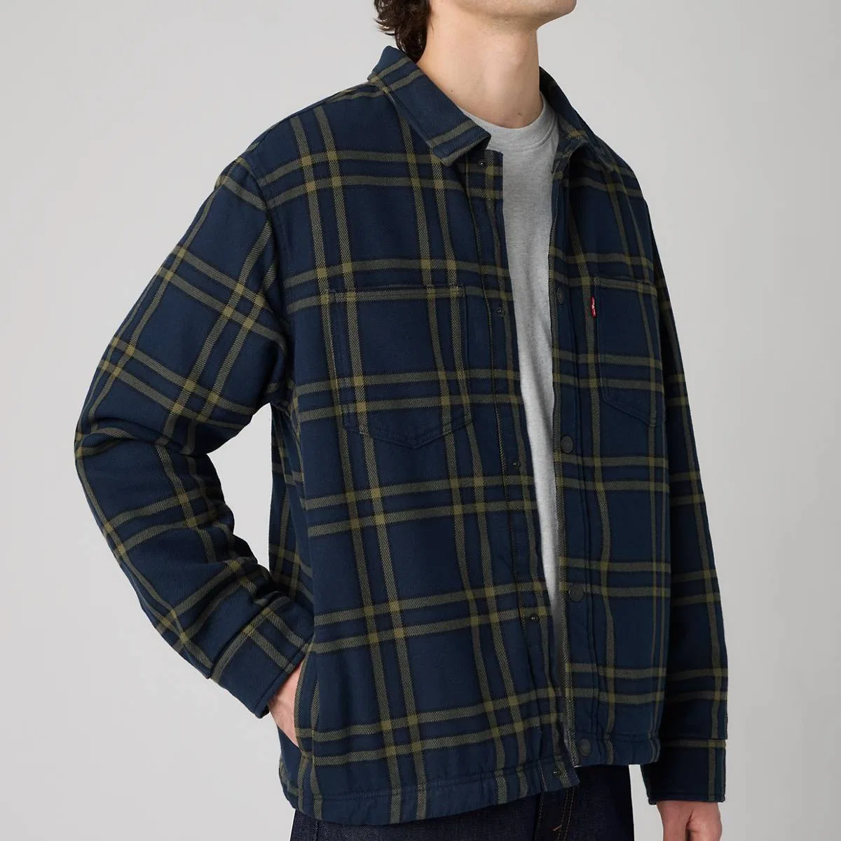 Рубашка Crowley Levi's, Colt Plaid Navy Blazer - Blue — фото 2