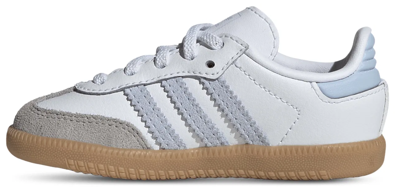 Кроссовки для мальчиков Samba Adidas, цвет White/Blue — фото 2