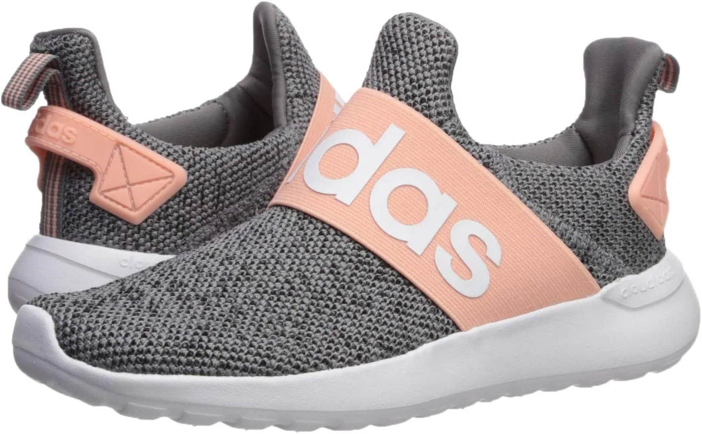 Детские кроссовки для мальчиков LITE Racer Adapt adidas, Grey/White/Glow Pink — фото 2