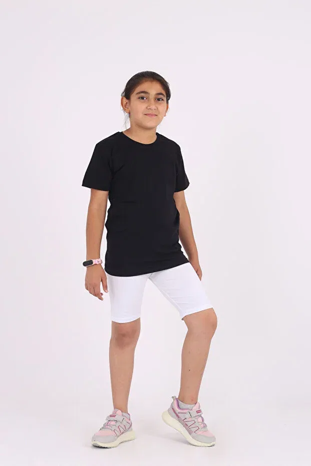 Детские леггинсы для девочек хлопковые Basics Cosba Kids Wear, White — фото 2