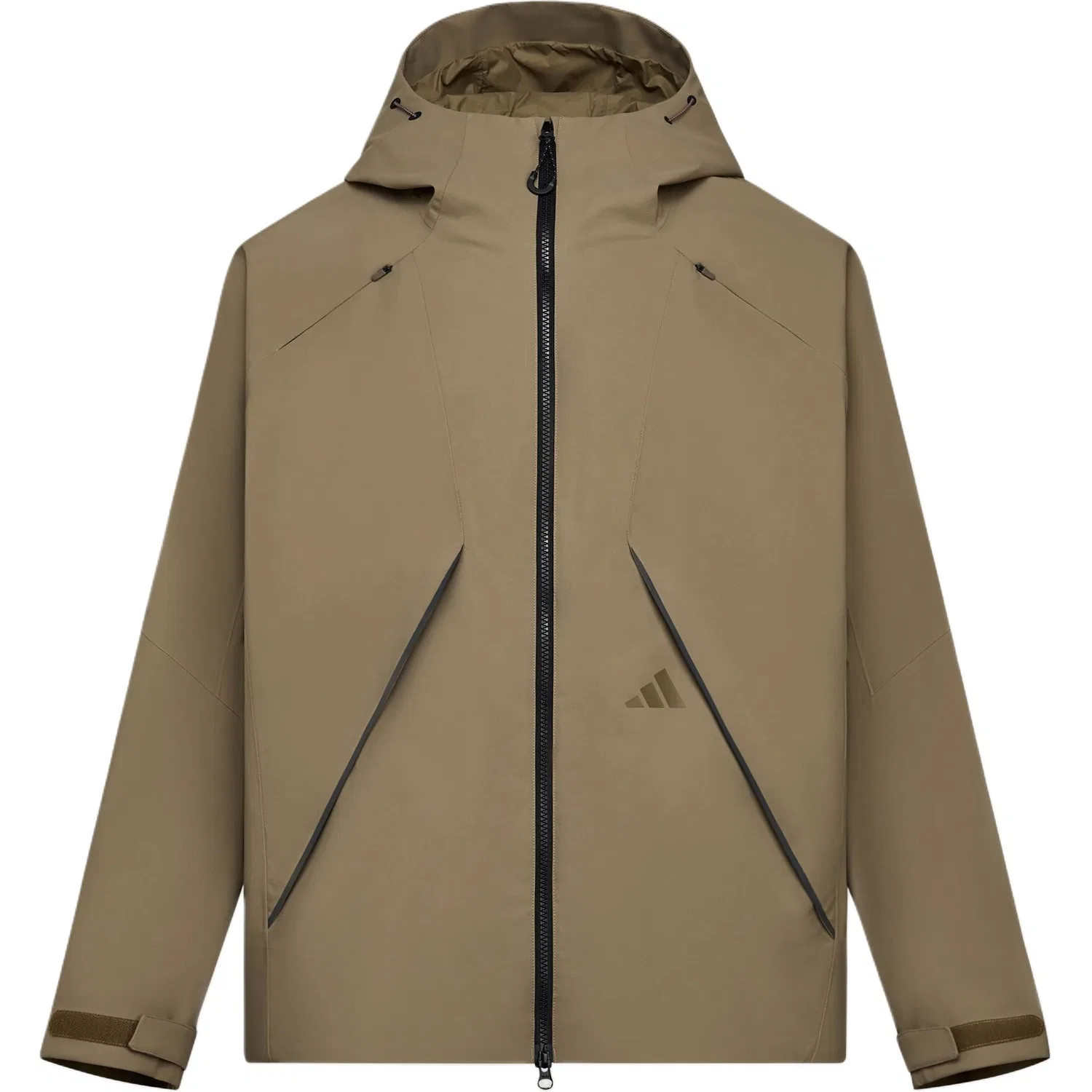 Мужская ветровка с капюшоном Adidas, Khaki Brown