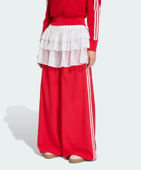 Тренировочные брюки Firebird с завязками, Adidas, красные